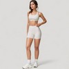 Anna-Kaci Active Women's Wide Strap Square Neck Sports Bra Top with Sculpted Seam Detail and Cropped Fit - 4 of 4
