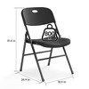 Real Relax Large Back Folding Chair,Heavy Duty Plastic Folding Chair for Indoor Outdoor Events, Wedding, Party, Restaurant, Meeting - 2 of 4
