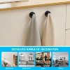LunaLulinlk 4Pcs Suction Cup Hooks Holds up to 15lbs Suction Hook Reusable Vacuum Cup Hanger Easy to Install Suction Cup Wreath Hook Black - 2 of 4
