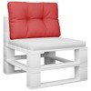 vidaXL Pallet Cushion Red 23.6"x15.7"x4.7" Fabric - 3 of 4