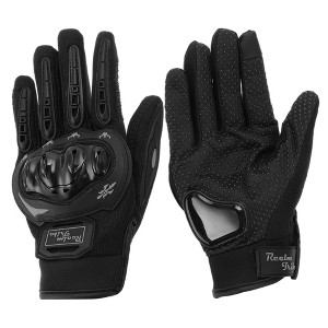 Unique Bargains Motorbike Gloves Breathable Full Finger Glove Nylon Outdoor Gloves 1 Pair - 1 of 4