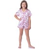 Mattel Girls' Barbie Fantasy Mermaid Princess Sleep Pajama Set Shorts (4/5)  Pink