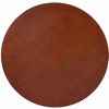 HomeRoots 30" Walnut Wood Round Coffee Table With Shelf - 4 of 4