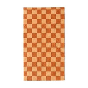 Jollity & Co. - Check It! Cafè Con Leche Guest Napkins - Pack of 16 Paper Napkins - 1 of 3