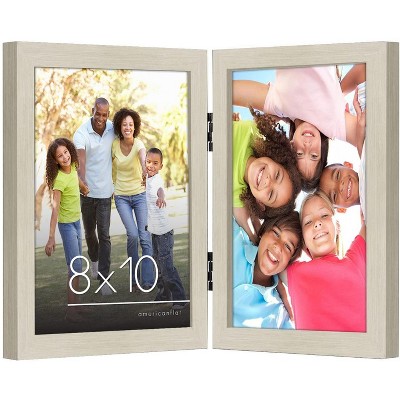 Americanflat Hinged Picture Frame with shatter-resistant glass - Available in a variety of sizes and styles