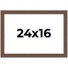 PosterPalooza | 24x16 Wide Barnwood Picture Frame, UV Acrylic, 6 Finishes - Grey, Brown, White, and Black - 2 of 4