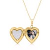 Ross-Simons 10kt Yellow Gold Floral Heart Locket Necklace - 4 of 4