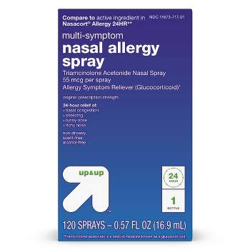 Triamcinolone Acetonide Multi-Symptom Nasal Allergy Relief Spray - 0.57 fl oz - up & up™