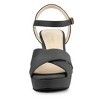Allegra K Women's Buckle Closure Platform Chunky Heels Slingback Sandals - 2 of 4