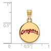 Black Bow Jewelry 14k Yellow Gold Plated Sterling Silver Washington State Cougars NCAA Small Pendant - 2 of 3