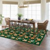 Area Rug, Boho Floral Machine Washable Rug ¨C Non-Slip Low Pile Carpet for Living Room, Bedroom, Nursery - 2 of 4
