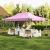 Costway 10 x 20FT Pop up Canopy  Outdoor Canopy Tent with 6 Sidewalls Carrying Bag Blue/Black/Gray/White/Pink - 2 of 4