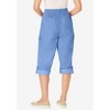 Woman Within Plus Size Convertible Length Cargo Capri/Bermuda - 3 of 4