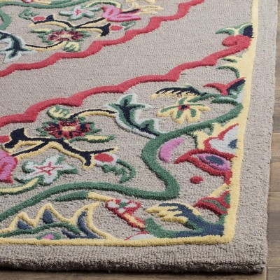 Handmade Bellagio Dark Grey Multi Wool Area Rug 3' x 5'