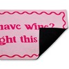 Stupell Industries Work & Wine Pink Printed Outdoor Door Floor Mat, design by Lil' Rue - 2 of 4