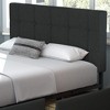Allewie Queen Upholstered Bed Frame/4 Storage Drawers/Adjustable Headboard/Square Stitched Button Tufted/wooden Support/Easy Assembly/Dark Grey - 3 of 4