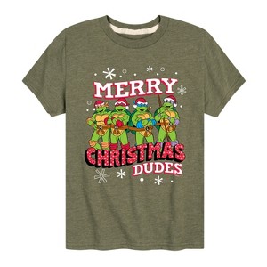Boys' - Teenage Mutant Ninja Turtles - Merry Christmas Dude Short Sleeve Graphic T-Shirt - 1 of 4