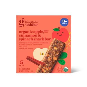 Organic Apple Cinnamon and Spinach Snacks Bars - 3.17oz/5ct - Good & Gather™