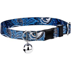 Country Brook Petz Blue Paisley Cat Collar - 1 of 4