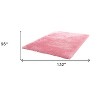 HomeRoots 8' X 11' Pink Shag Hand Tufted Area Rug - 3 of 3