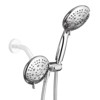 Cobbe 48-Setting High Pressure 3-Way Shower Head Combo, 5" Dual 2 in 1 Showerhead with Stainless Steel Hose, Chrome - 4 of 4