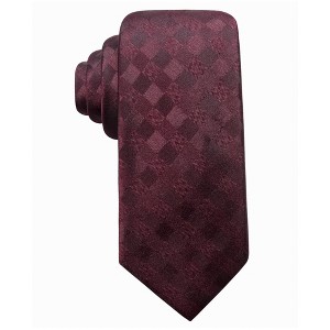 Ryan Seacrest Mens San Leo Gingham Silk Self-tied Necktie - 1 of 1
