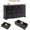 AMERLIFE Drawer Dresser, Farmhouse Chest of Drawers with Vintage Metal Handle - 2 of 4