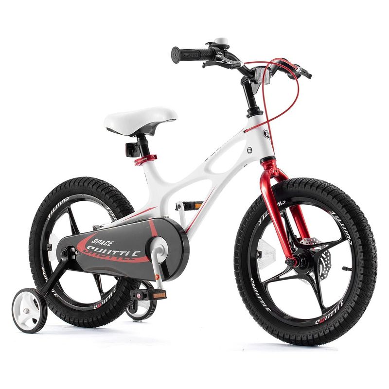 RoyalBaby RoyalMg Galaxy Fleet Children Kids Bicycle w/2 Disc Brakes and Training Wheels, for Boys and Girls Ages 3 to 5, 5 of 8