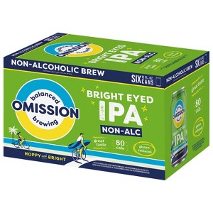 Omission Bright-Eyed NA IPA - 6pk/12 fl oz Cans - 1 of 4
