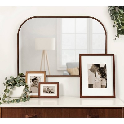 Caskill 36" x 24" Bronze Arched Wall Mirror