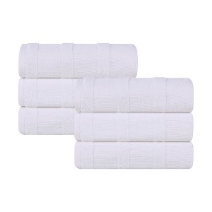 Ribbed Cotton Highly Absorbent Medium Weight Bath Towels, Set of 3 by Blue Nile Mills - 1 of 4