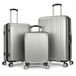 World Traveler Dejuno Beaumont 3-Piece Lightweight Hardside Expandable Spinner Luggage Set - 1 of 2
