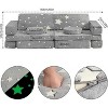 Coucheta Modular Kids Play Couch - 12-Piece Convertible Toddler Sofa with Soft Foam Blocks, for Creative Play & Napping - 3 of 4