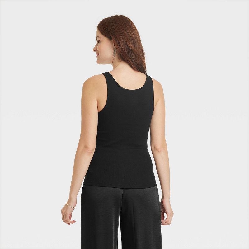 Women's Jeweled Neckline Tank Top - A New Day&#8482;, 3 of 6