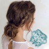 Unique Bargains Christmas Hair Clips Snowflakes for Christmas 2.17"x1.57"x1.38" Blue White 1 Pc - 2 of 4