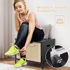 Storage Benches Rattan Entryway Bench with Cushion, 2 Safety Hinges, Storage Trunk, Shoe Bench Storage Chest for Entryway Living Room Bedroom - 3 of 4