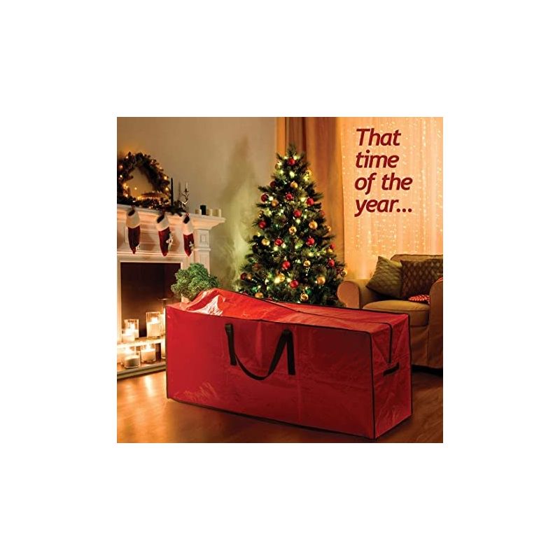 Christmas Tree Storage Bag Waterproof 8'  Tote Bag for Disassembled Xmas Trees with Handles - HomeItUsa, 3 of 7