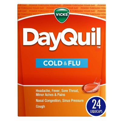 Vicks DayQuil Cold & Flu Multi-Symptom Relief LiquiCaps - 24ct