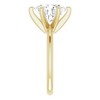 Pompeii3 3 Ct Oval Moissanite Solitaire Engagement Ring 14k Yellow Gold - 3 of 4