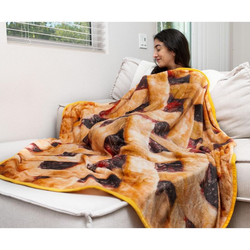 Toynk Cherry Pie Round Fleece Throw Blanket | 60 Inches, 5 of 7