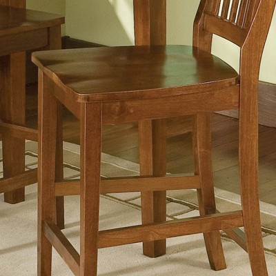 Cottage Oak 41" Wood Arts and Crafts Counter Stool