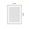 ChicFurnit Bathroom Vanity Mirror with Anti Fog and Adjustable Light for Stylish Bathrooms, Gold, 35.8"*30"*4" - 3 of 4