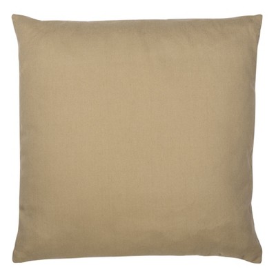 Beige and White Moroccan Tile Square Throw Pillow