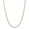Black Bow Jewelry 3.8mm, 14k Yellow Gold, Open Concave Curb Chain Necklace - 3 of 4