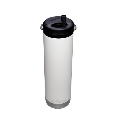 Klean Kanteen oz Tkwide Insulated Stainless Steel Water Bottle With Twist Straw Cap White Target