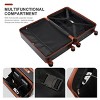 3 Pieces Luggage Sets,20/24/28Inch Hard Shell Luggage Sets,Spinner Wheel Luggage With Cup Holder And USB Port And TSA Lock-Cuddlewood - 3 of 4