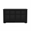 LunaLulinlk Kitchen Storage Stand Cupboard With Glass Door-Black - 4 of 4