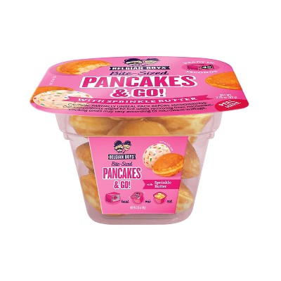 Belgian Boys Bite Sized Sprinkle Butter Go Cups and Pancakes Heat and Serve - 3.25oz/9ct