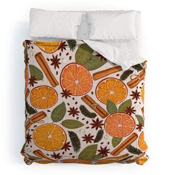 Avenie Christmas Cinnamon Spice Comforter + Pillow Sham(s) - Deny Designs