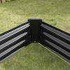 Black Metal Raised Bed Garden 7.6x3.7x0.98ft for Flower Planters, Vegetables Herb - 3 of 4
